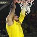 Michigan junior Jordan Morgan dunks the ball against Indiana during the first half at Crisler Center on Sunday, March 10, 2013. Melanie Maxwell I AnnArbor.com